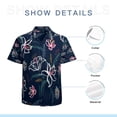 thumbnail image 7 of High Quality Hawaiian Shirts for Men Short Sleeve Aloha Beach Shirt Floral Summer Casual Button Down Shirts Blouses T5UQHJ, 7 of 7