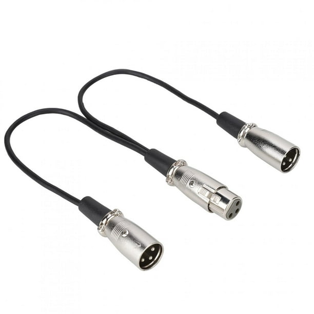 XLR Splitter Adapter, XLR Audio Splitter, Zinc Alloy Shell Plug For