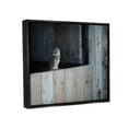 thumbnail image 4 of Stupell Industries Perched Owl Rural Barn Ledge Wildlife Photography Photograph Luster Gray Floating Framed Canvas Print Wall Art, Design by James Dobson, 4 of 5