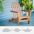 thumbnail image 2 of DuroGreen Adirondack Chairs Made with All-Weather Tangent lumber, Set of 4, Oversized, High End Classic Patio Furniture for Porch, Lawn, Deck, or Fire Pit, No Maintenance, USA Made, Teak, 2 of 6
