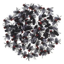 LOLIPPYY 120Pcs Fake Flies Plastic Bugs for Realistic Party Pranks and Decoration