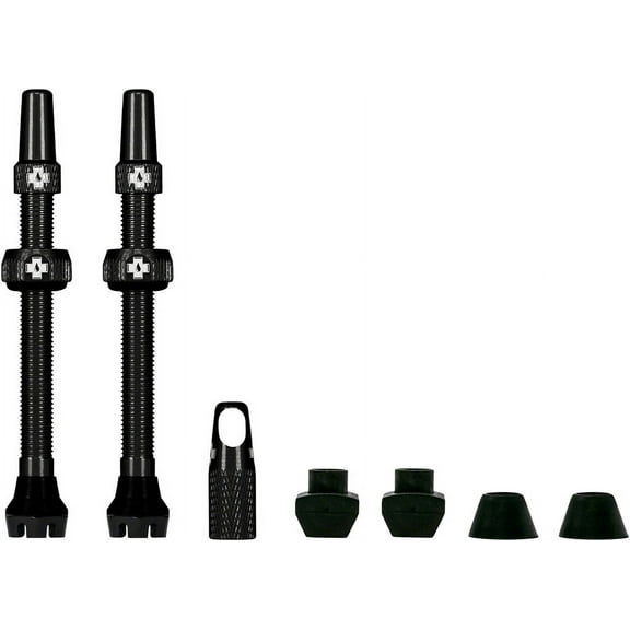 Muc-Off V2 Tubeless Valve Kit - Black, 80mm, Pair