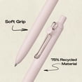 thumbnail image 4 of uniball™ Zento Retractable Liquid Gel Pens, 0.7mm Medium Point, Black Ink, Macrame Barrel Colors, 4 Count – Smooth, Quick-Drying Gel Ink, 4 of 8