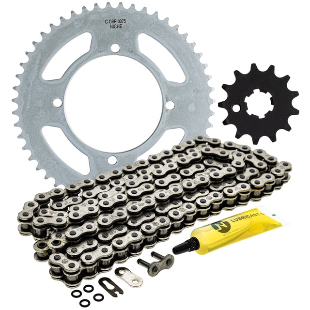 Niche Sprocket Chain Set Kawasaki KX100 KX112 13/51 Tooth 420 O-Ring Front Rear MK1013169