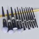 thumbnail image 3 of 16Pcs ULTRA SOFT Labeled Pro Makeup Brushes Set with Foundations Powder Blush Concealer Blending Eyeshadow Contour Brush (12Pcs Shiny Black), 3 of 4