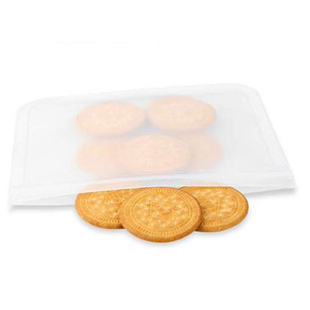 Wolfrail Sacs à Sandwich Réutilisables, Lot de 10 Sacs de Rangement Alimentaires Réutilisables Sans BPA Sacs de Congélation en Silicone et Plastique pour Viande Fruits Légumes Collations Voyage