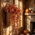 thumbnail image 3 of Fall Decor Artificial Fake Hanging Flowers, 2 Pcs Silk Fake Flowers Realistic Daisy Mums UV Resistant Faux Silk Flowers Fall Decoration for Home Garden Porch, 3 of 7