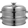 thumbnail image 1 of Miangastore 1 Set Stackable Steamer Basket with Lid Kitchen Food Steamer Pot Accessories, 1 of 8