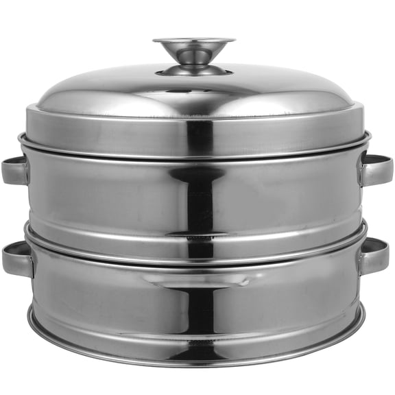 Howish cooking steam pot Stainless Steel Steamer Insert Pot with Handles and Lid - 20cm(7.87"X7.87"X7.48")