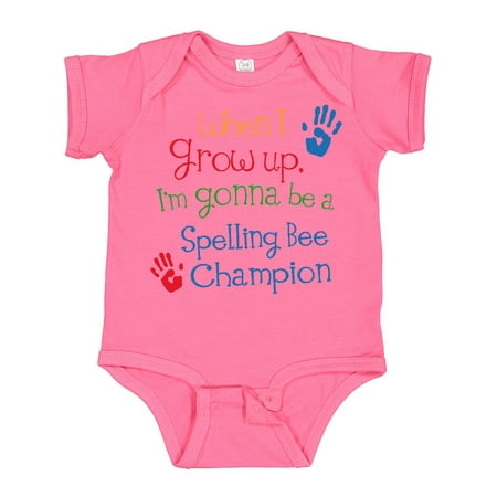 

Inktastic Spelling Bee Champion Future Gift Baby Boy or Baby Girl Bodysuit