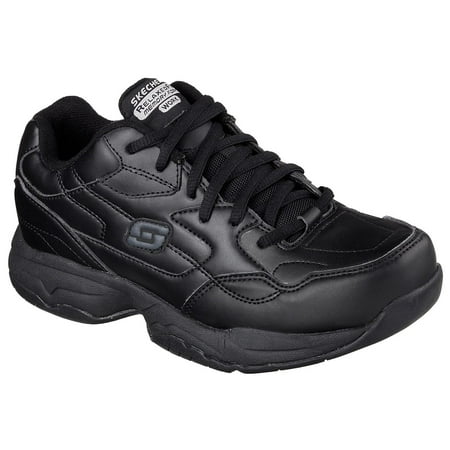 

Skechers Work Women s Relaxed Fit Felton - Albie Slip Resistant Work Shoes - Wide Available