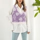 thumbnail image 4 of Chaleco De Suéter Con Cuello En V, Chaleco De Suéter De Cultivo De Hongos De Moda Casual Lindo Para Fiesta Para Oficina ANGGREK Otros, 4 of 7