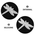 thumbnail image 3 of LOLIPPYY 2-Pack Dragonfly Resin Mold White Silicone High Precision for Embossed Wall Art, Decorations, and Craft Ornaments, 3 of 7
