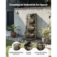 thumbnail image 2 of VEVOR Outdoor Water Fountain 4-Tier Yard Fountain 35.63 in Block Stack Style, 2 of 9