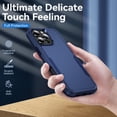 thumbnail image 6 of Entronix Magnetic Heavy Duty Sleek Case Designed for iPhone 16 Pro Max Shockproof Drop-Proof, Navy, 6 of 7