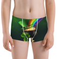 thumbnail image 5 of Yiaed St. Patrick's Day4 Print Boys' Boxer Briefs Cotton Casual Stretch Comfort Boys Boxers - Kids Boxer Briefs Underwear for Boys (6-18)-Small, 5 of 5