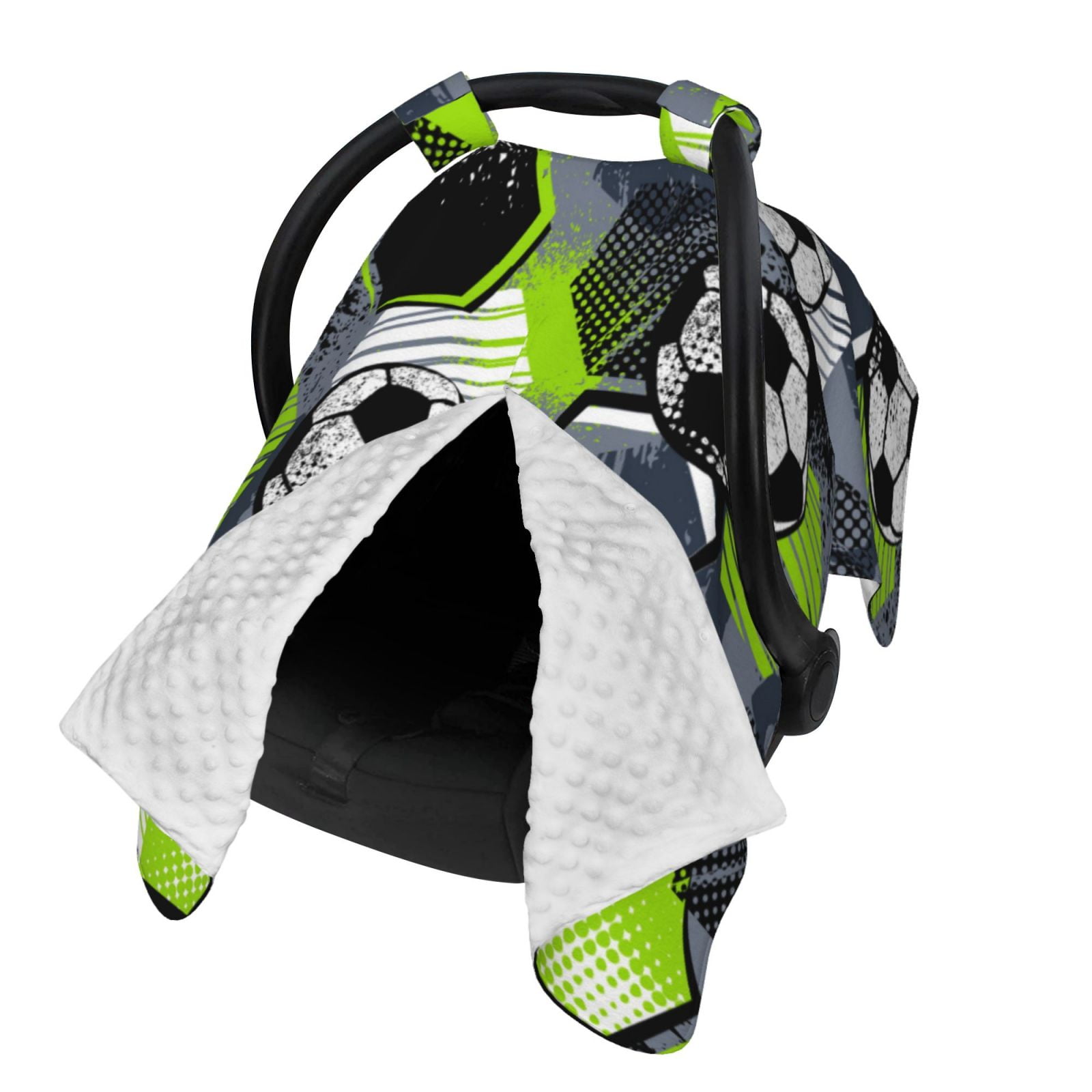 Naloa Football Baby Car Seat Cover, Breathable Baby Carrier Cover, Multiuse Baby Carrier Cover & Nursing Breastfeeding Cover
