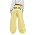 thumbnail image 3 of New York Graphic Baggy Sweatpants Trendy Wide Leg Y2k Bow Sweatpants Elastic Waist Drawstring Comfort Sweat Pants for Women, 3 of 8