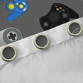 thumbnail image 4 of jejeloiu Kids Gamepad Controller Blackout Curtains Set of 2 (52x84 Each),Gamer Gaming Window Curtains,Gray Blue Curtains and Drapes For Adults,Ultra Soft Home Decor, 4 of 6
