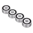 thumbnail image 4 of 4pcs SP4010 Speaker Isolation Spike Stand Feet, High Hardness Aluminum Alloy, Absorb Vibration, for DAC Amplifier Recorder Meter with Rubber Shock Absorption Round Ring, 4 of 7