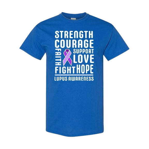 Inktastic Lupus Awareness Strength Support Courage T-Shirt