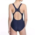 thumbnail image 6 of UTSJKR Women's One Piece Swimsuit Tummy Control Bathing Suit Athletic Criss Cross Back Slimming Halter Swimwear Full Coverage Navy M, 6 of 6