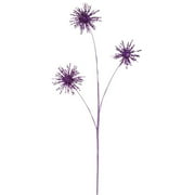 Vickerman 25" Purple X'Mas Blossom Spray x 3 Spray