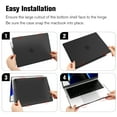 thumbnail image 5 of Fintie Case for MacBook Pro 14 Inch A3434 A3112 A3185 A3401 A2992 A2918 A2779 A2442 (2021-2025) (M5/M4/M3/M2/M1 Pro/Max Chip) with Touch ID - Protective Snap On Hard Shell, Frost Black, 5 of 9