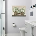 thumbnail image 2 of Farmhouse Flower Bathroom Decor Wall Art Rustic Hummingbird Floral Pictures Wall Decor Relax Soak Unwind Bathroom Sign Canvas Painting Prints Artwork Home Decorations Framed for Bedroom 16"x12", 2 of 6