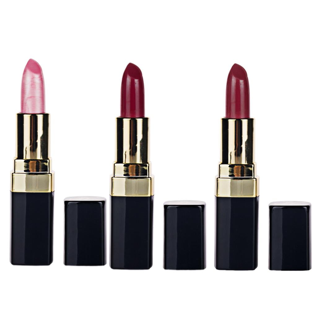 3 Velvet Long Lasting Makeup Lipstick Cream Lip Stick Set #1- 12 Colors 456