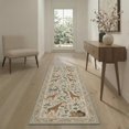 thumbnail image 5 of GENIMO 5'x7' Area Rug for Living Room, Machine Washable Non Slip Low Pile Rug for Bedroom Dining Room, Abstract Animal Print, Soft Beige, 5 of 6