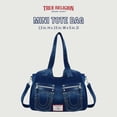 thumbnail image 2 of Bolso Satchel Crossbody True Religion en Denim Oscuro 33x38x13 cm, 2 of 7