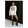 thumbnail image 3 of Women's Gameday Couture  White Buffalo Bills Swift Strike Essential Oversized Long Sleeve T-Shirt, 3 of 4