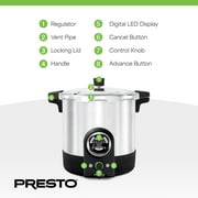 Presto 23 Quart Digital Pressure and Water Boiling Canner with LED Digital Display