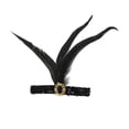 thumbnail image 3 of Unique Bargains 1 Pc Headband Feather Sequins Hairband for Women Black, 3 of 5