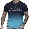 thumbnail image 3 of LUOGENLI T-shirts pour Homme pour Hommes T-Shirt à Imprimé Numérique à Col Rond à Manches Courtes T-Shirt pour Homme T-shirts Graphiques T-shirts de Pêche T-shirts de Pâques pour Homme T-Shirt Graphique Drôle Saint-Valentin Bleu Pâle m, 3 of 4