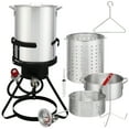thumbnail image 2 of Ktaxon Propane Outdoor Fryer Kit Aluminum Frying/Boiling Turkey Fryer Pot 30QT 4 Piece Set, 2 of 9