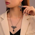 thumbnail image 6 of Jewelry Sets Halloween Bat Necklace and Earrings for Women Bat Pendant Jewelry Set Accessories for Halloween Parties and Celebrations, 6 of 8