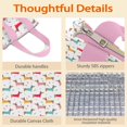 thumbnail image 4 of Colorful Funny Dachshund Insulated Lunch Bag for Women & Adults,Large Portable Soft Cooler Lunch Bag,Thermal Food Storage Tote with Pearl Cotton,8.66L,8.75x5.75x9.5 Inch, 4 of 6