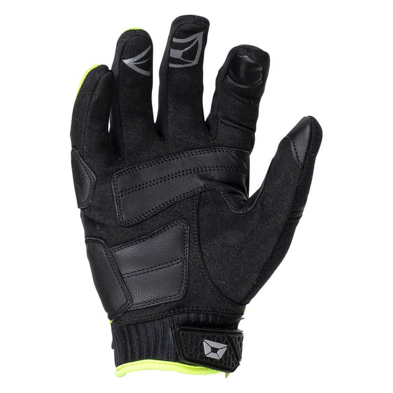 Cortech Aero-Flo Mens Textile Motorcycle Gloves Hi-Viz/Black MD