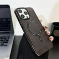 thumbnail image 3 of Heat Dissipation Magnetic Case for iPhone 14 13 11 12 14 Pro Max Slim Hard Compatible with Magsafe Wireless Charging Plating Cover (Black,for iPhone 11 ProMax), 3 of 10