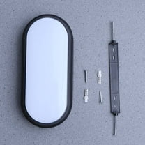 DECORNIJIA Bedroom Wall Lamp Black Plastic 1Pack