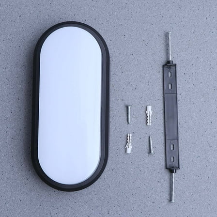 DECORNIJIA Bedroom Wall Lamp Black Plastic 1Pack