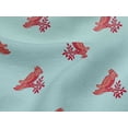 thumbnail image 4 of oneOone Viscose Jersey Fabric Bird Block Print Fabric BTY 60 Inch Wide, 4 of 5