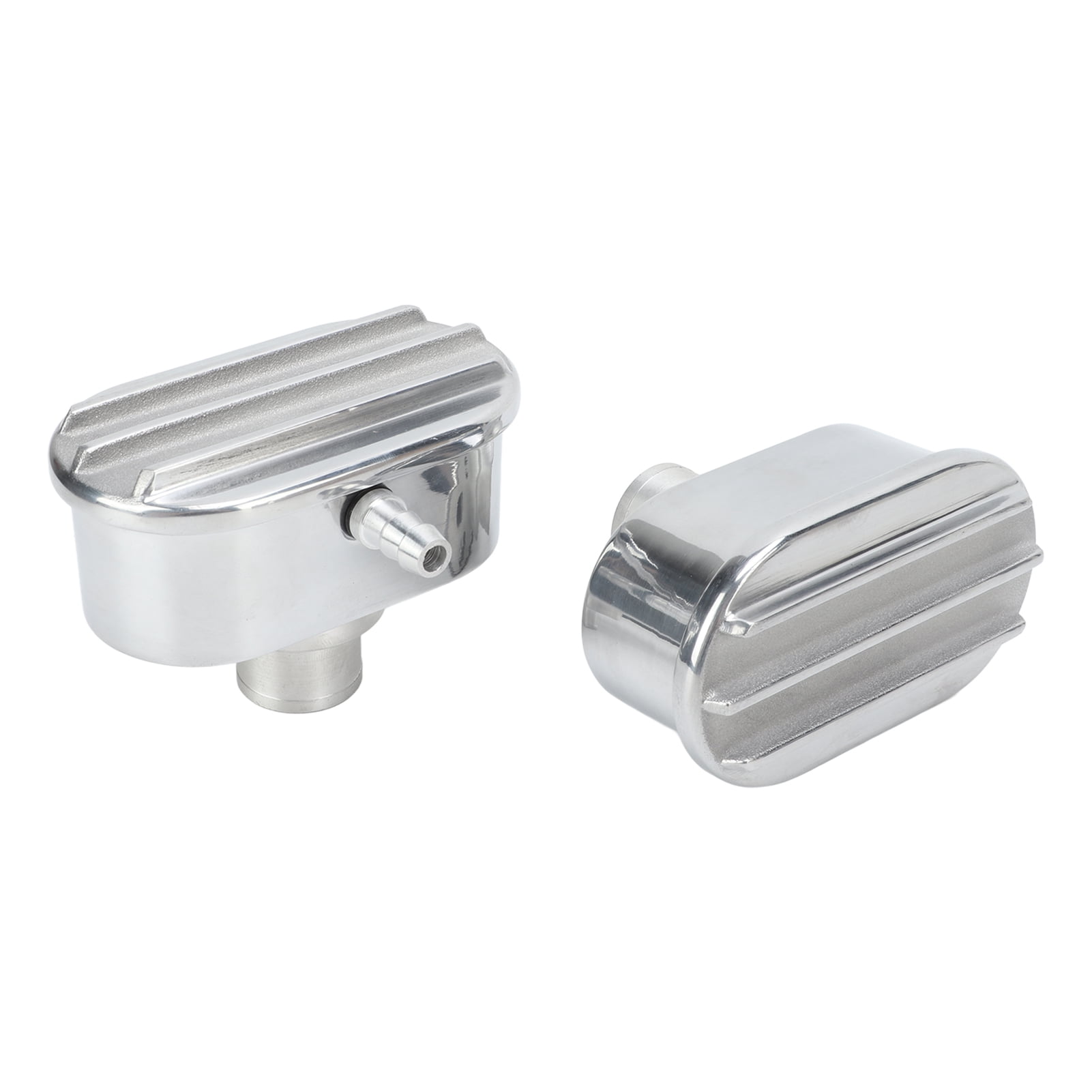 Snapklik.co : Aluinu Valve Cover Breather PCV Cobo Kit Finned Oval - View #4