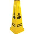 thumbnail image 1 of Genuine Joe GJO58880CT Bright 4-Sided Caution Safety Cone, Yellow, 1 of 1