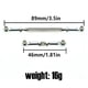 thumbnail image 5 of Bewildely 2 piezas de varilla de tracción de brazo de enlace de dirección de Metal extremos 1/12 modificación de camión de escalada sobre orugas Kits de construcción modelo plata Bewildely FN001386-04, 5 of 6