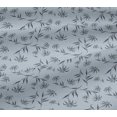 thumbnail image 5 of oneOone Viscose Jersey Medium Blue Fabric Leaves & Flower Floral Dress Material Fabric Print Fabric By The Yards 60 Inches Wide, 5 of 5
