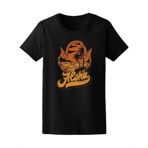 Tropical Aloha T-Shirt Women -Image by Shutterstock, Female Small