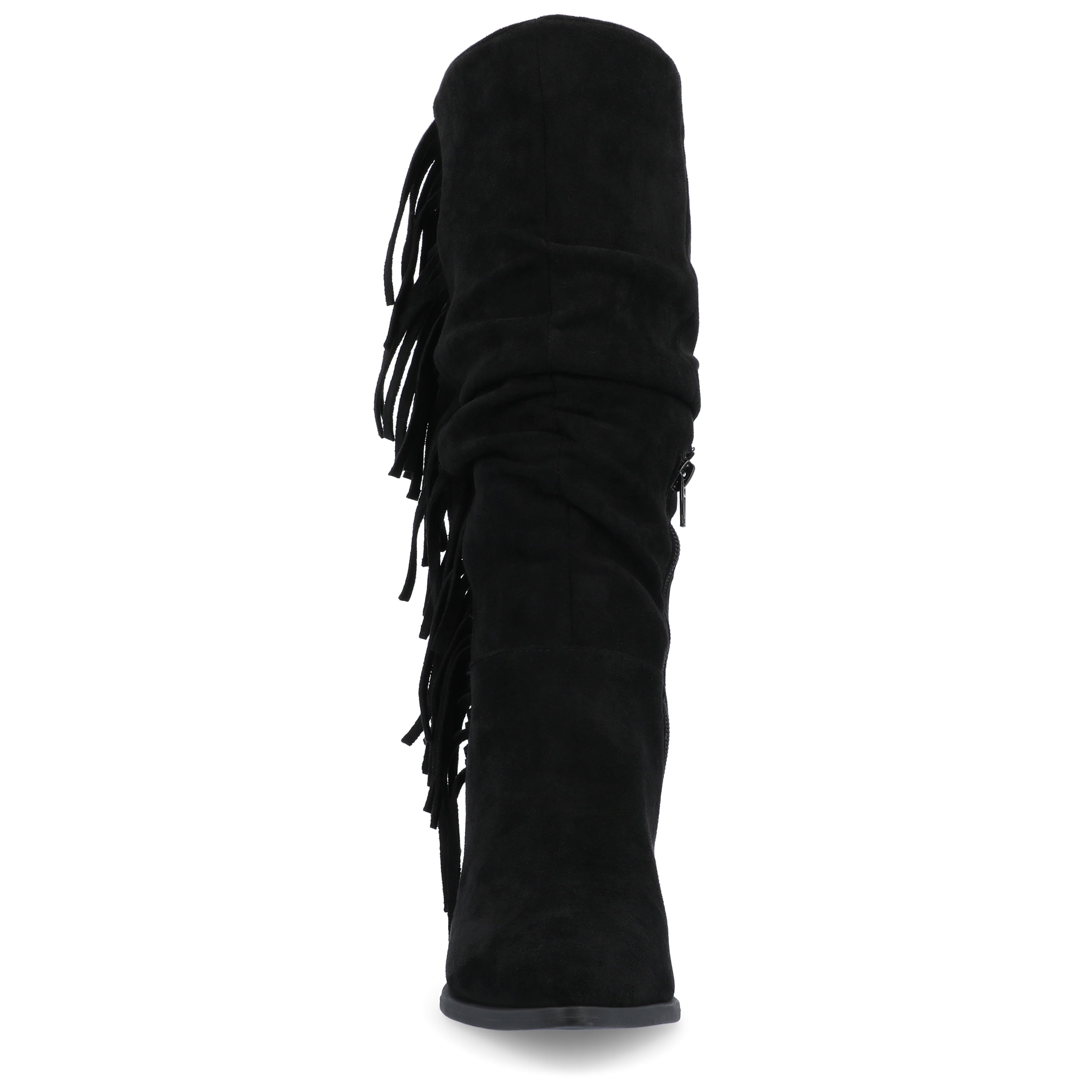 Journee Womens Hartly Wide Calf Western Mid Calf Boots